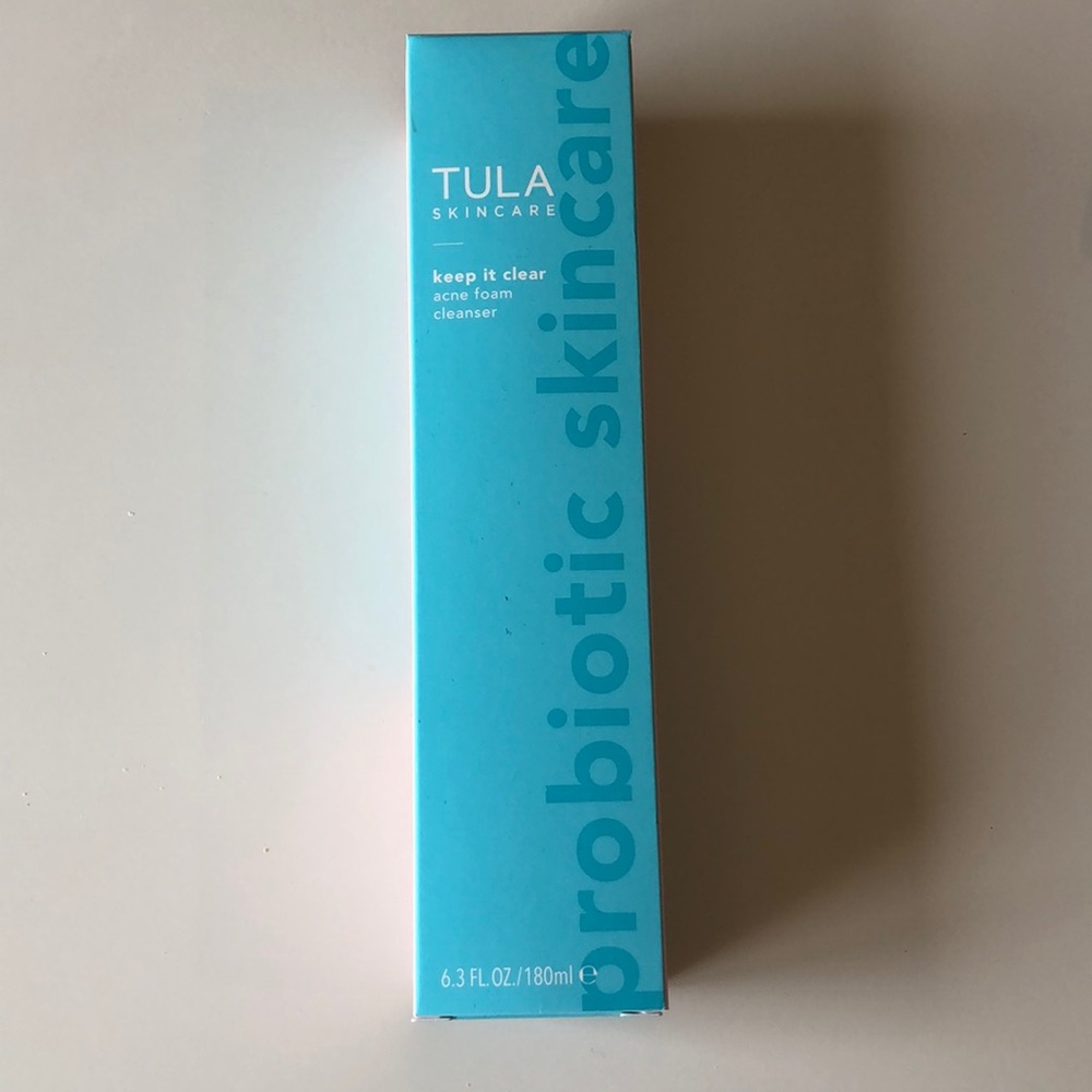Tula skincare acne foam wash